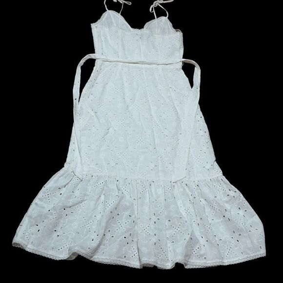 PAIGE SERYNE WHITE EYELET DRESS SIZE 2 - Picture 4 of 16